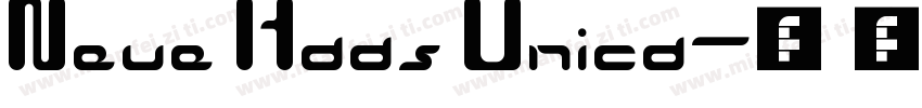Neue Haas Unica字体转换